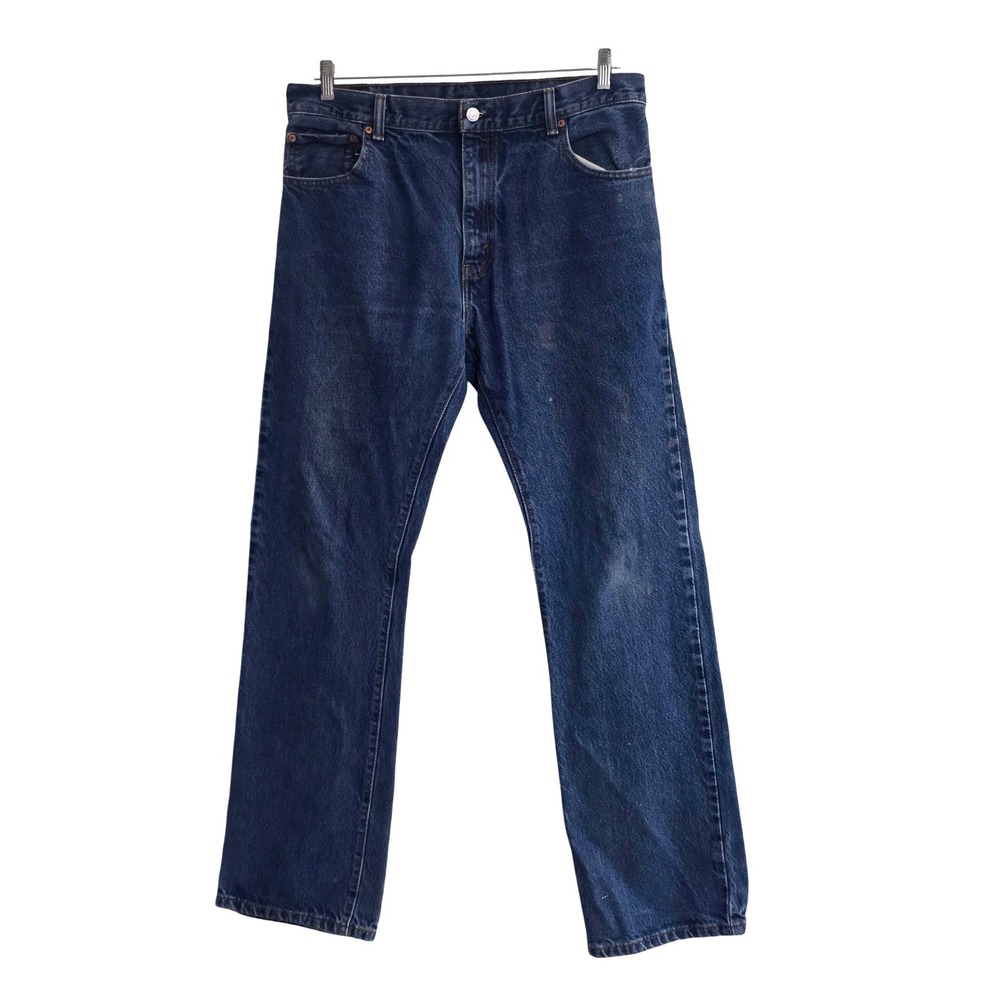 Levis 517 Bootcut Jeans Mens 36x34 Medium Wash Blue Denim Cotton Pants - Picture 1 of 11